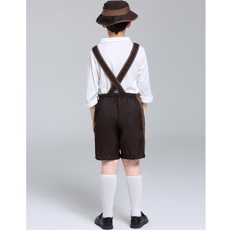 Duitsland Oktoberfest Kinderen Bier Kostuum Beierse Festival Party Voor Kinderen Jongen Fancy Outfit Ober Stage Kostuum Bier Festival S