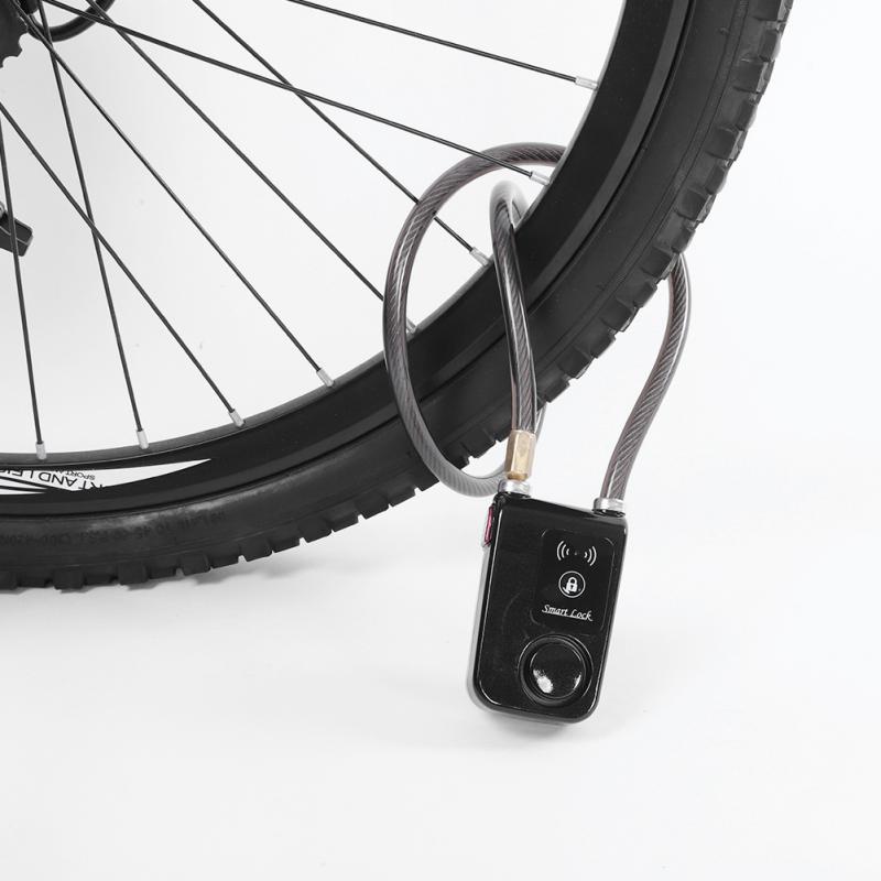 80cm Smart Keyless Bluetooth Lock Waterproof 110dB Wire Rope anti-theft Alarm Bicycle Lock