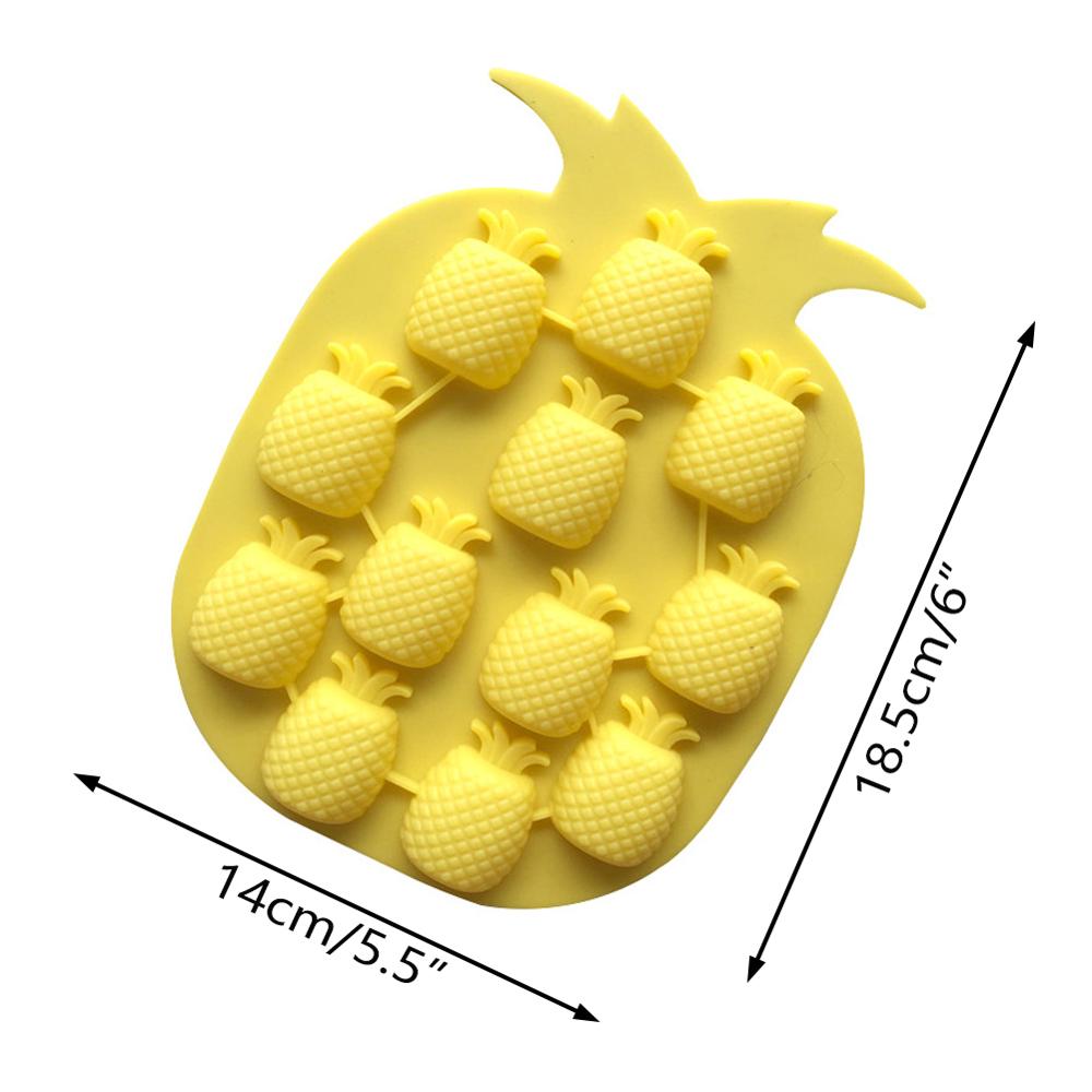 Pineapple Ice Cube Tray Silicone Ice Molds Shape Ice Maker Bar Party Wine Drink Decor Cube Tray Ice Cube Mold Storage Containers