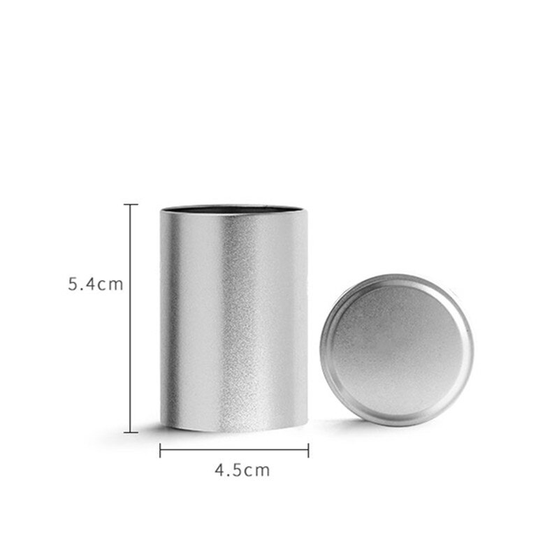Portable stainless steel tea caddy with lids sealed storage tank travel Tea Boxes tea jar coffee Powder canister spice organizer