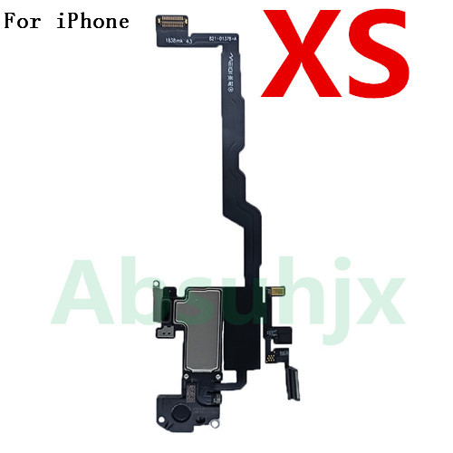 oben Vorderseite Ohrhörer biegen Kabel Für iPhone X XS XR 11 Profi Max 12 Mini Sensor Nähe Kleine Kopfhörer Ohr lautsprecher Headset Teile: Gold