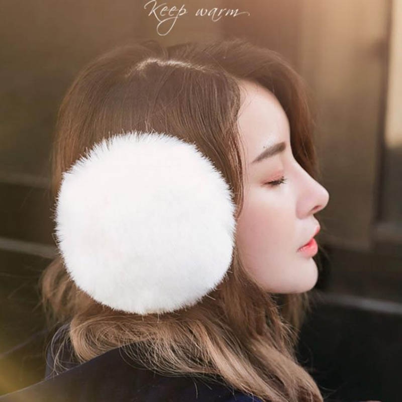 Calymel Winter Warm Fur Earmuffs Adult Children Women Men Lovers Ear Muffs Warmer Earflap Headband Unisex Earmuffs
