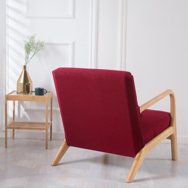 Nordic Accent Chairs Slipcovers Mid-Century Modern Armchair Cover for Living Room Lounge Single Sofa Protector Home Decor