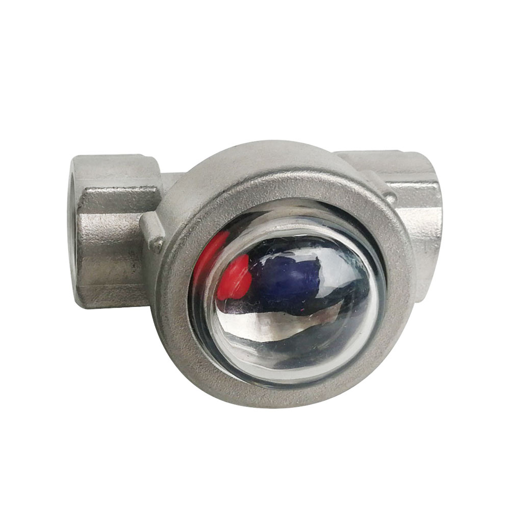 BSPT-visor de acero inoxidable 1/2 para ventana, indicador de flujo de bola flotante para agua y aceite, 3/4 ", 304", 1"