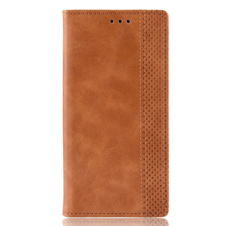 Oppo Reno3A Japanse Versie Case Wallet Flip Stijl Imprint Skin Leather Telefoon Cover Voor Oppo Oppo Reno 3A 3 Een met Fotolijst: brown