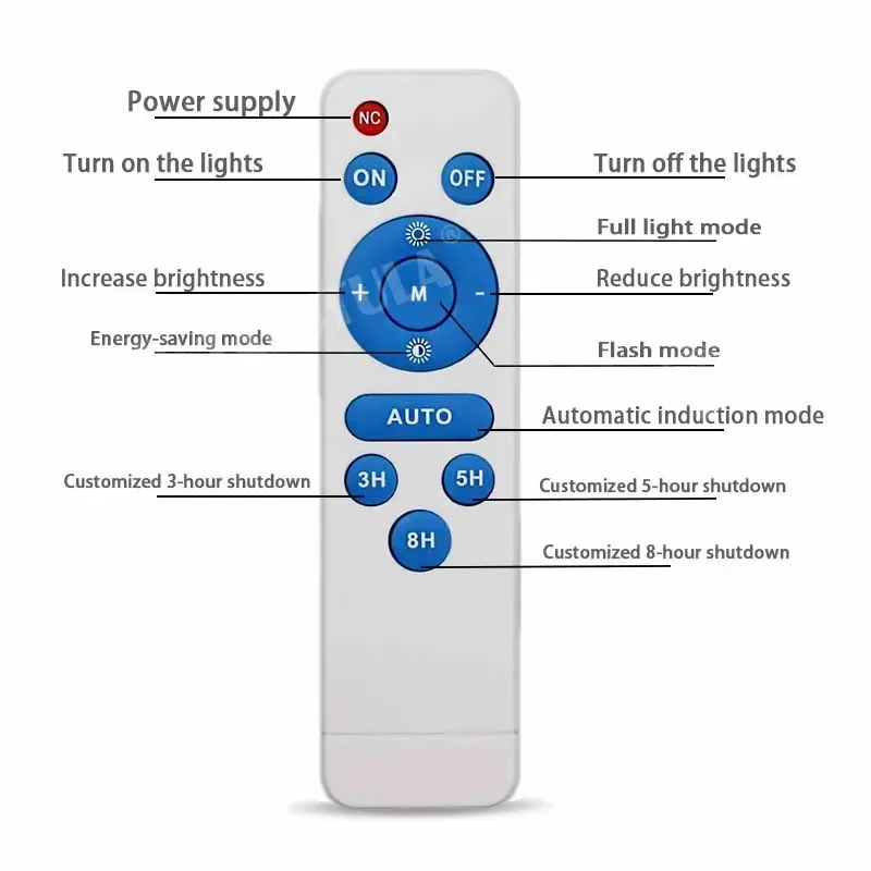 60/500W LED Solar Ceiling Light Pendant Light Outdoor Indoor Solar-Power Lamp with Line Corridor Light for Garden Decoration