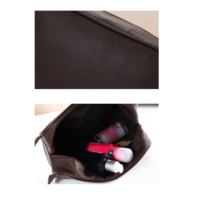 Cosmetische tassen Damesmode Effen kleur Handheld Wash Make-up Tas Dames Draagbare reisopslag Lipstick Organizer Bags