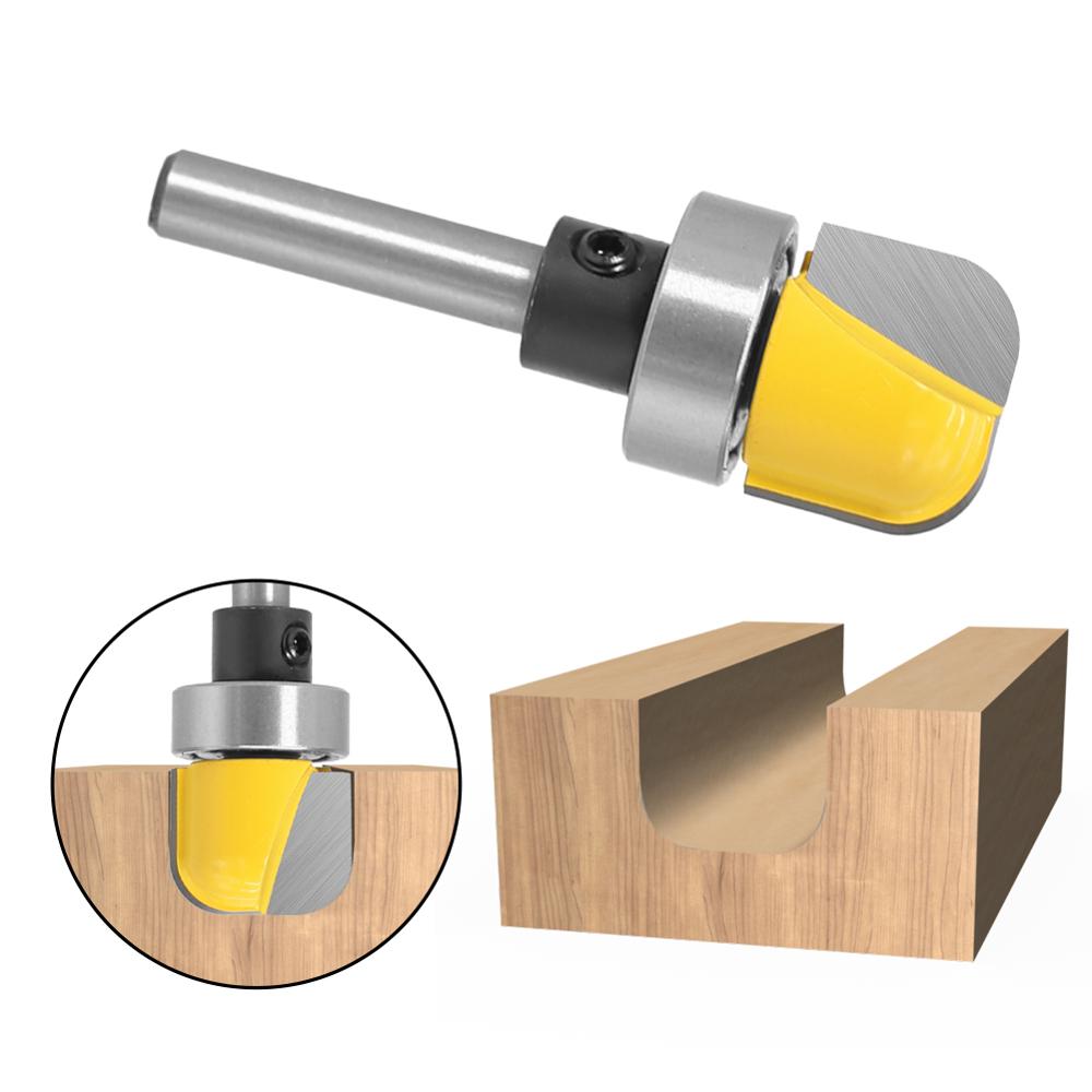 3/4 &quot; diameter skål &amp; bakke skabelon overfræser bit  - 1/4 &quot;  ,6mm skaft