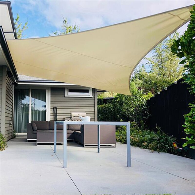 Svømning solskygge camping vandreture windsurfing skygge klud vandtæt oxford klud have terrasse skygge klud: 3 x 3 x 3m trekant