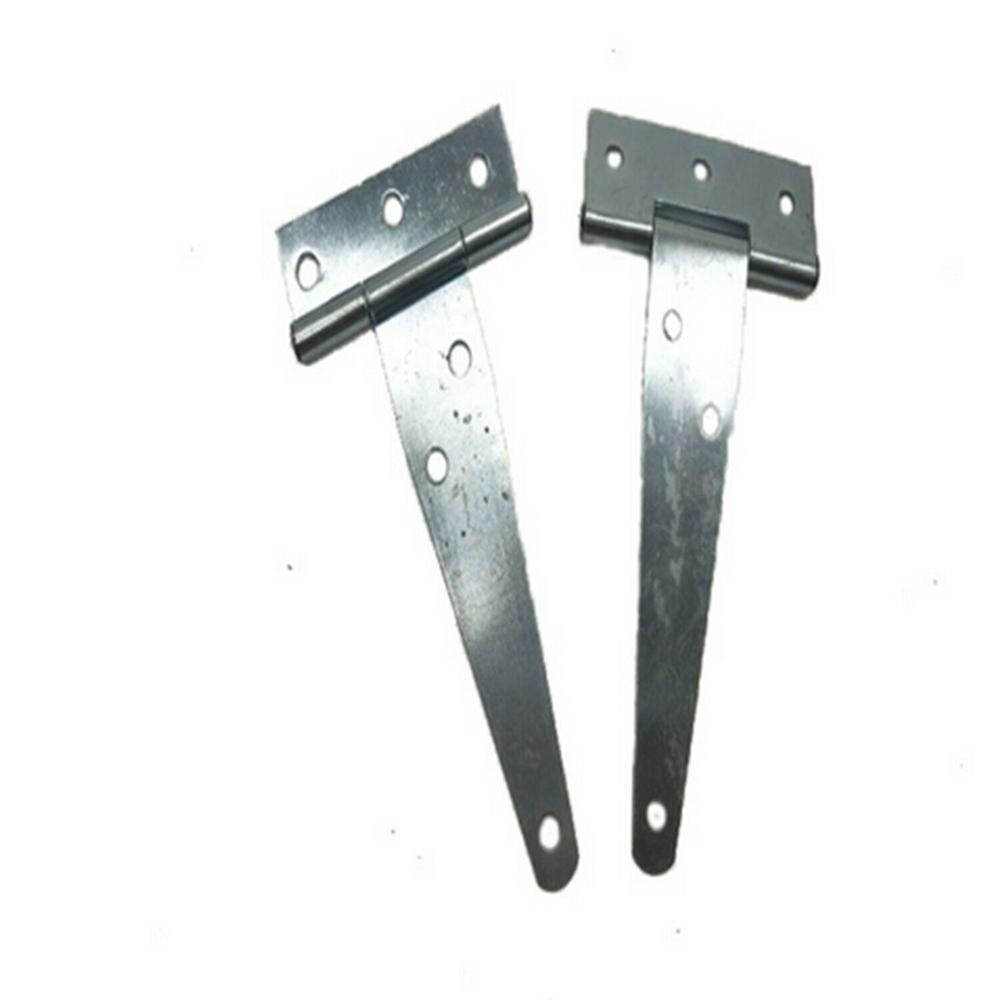 6PCS Tee Hinge Decorative Heavy Duty Galvanized Strap T Hinges Door Gate Shed