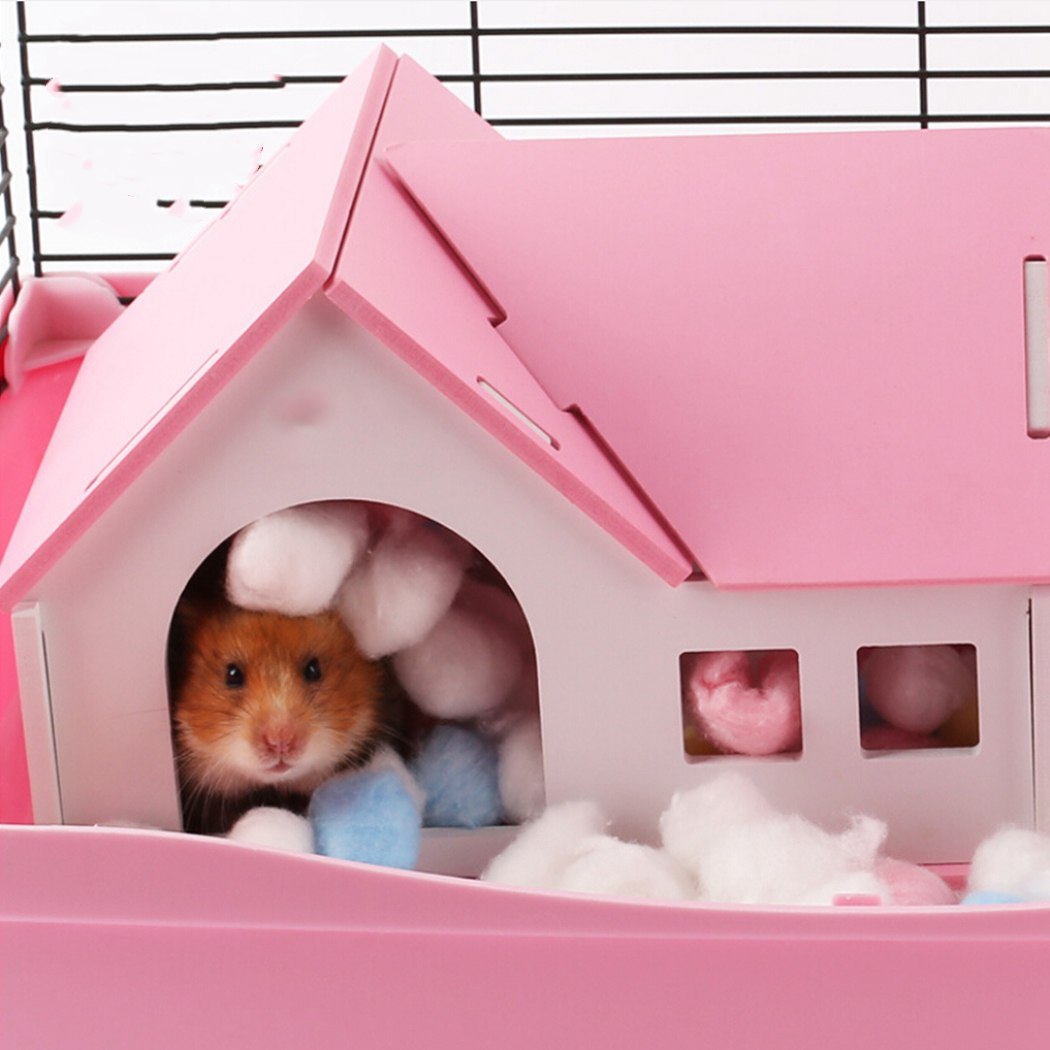 100 stk farverige bomuldskugler små dyr legetøj til hamster rotte mus nestemateriale vinter holder varmt hus fyldstof forsyning