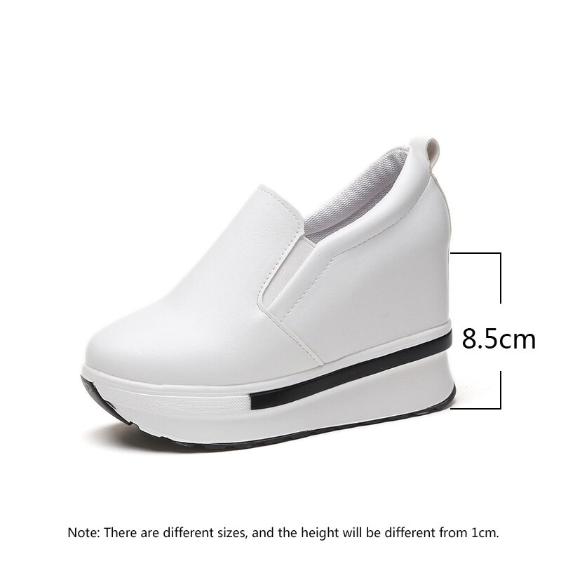 Chaussures à semelle épaisse pour femmes, chaussures à plateforme épaisse et étanches PU, mocassins vulcanisées, collection chaussures femme décontractées, collection