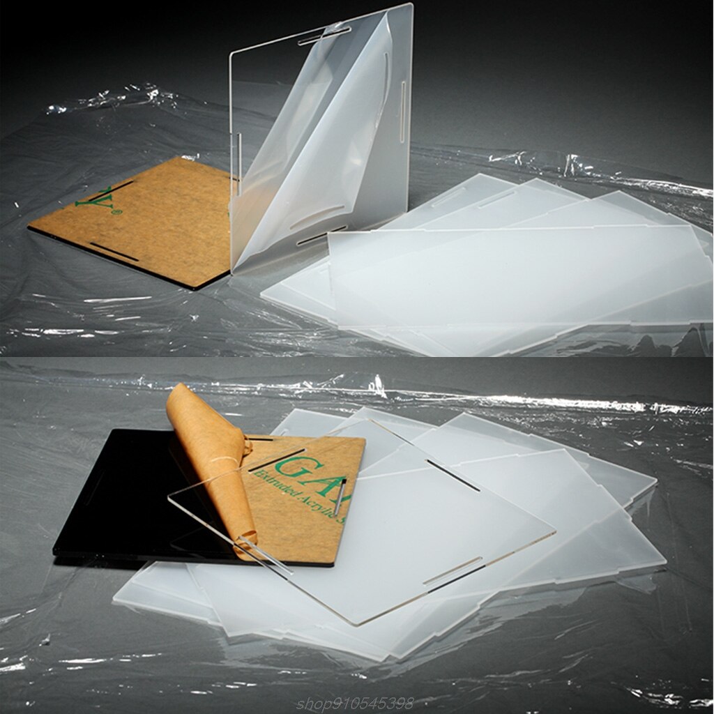 Clear Acrylic Display Case Black Base Dustproof Protection Model Toy Show Box Action Figures Showcase D22 20