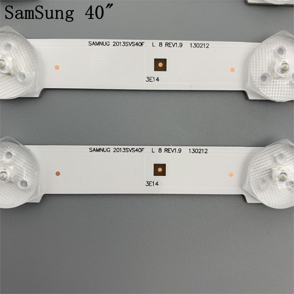14 pièces (7R + 7L)/set UA40F5000ARXXR UA40F6300AJXXR LED bande pour SAMSUNG 2013SVS40F L8 L5 D2GE-400SCA-R3 D2GE-400SCB-R3 100%