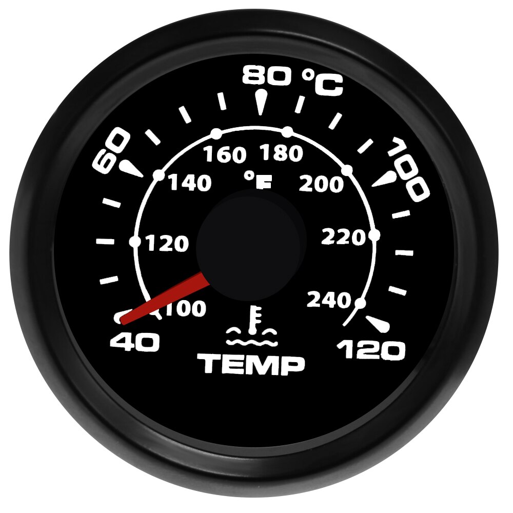 40~120 Celsius Boat Car Water Temperature Gauge Digital temperature meter Auto Motorcycle Thermometer Water Temp Gauges 9-32V: BN