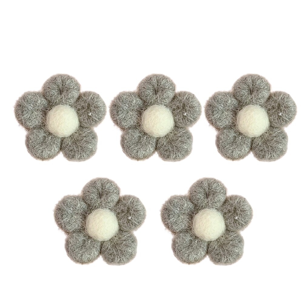 5Pcs Vilt Broche Schattige Bloem Vormige Breastpins Kids Broche Corsage Kleding)