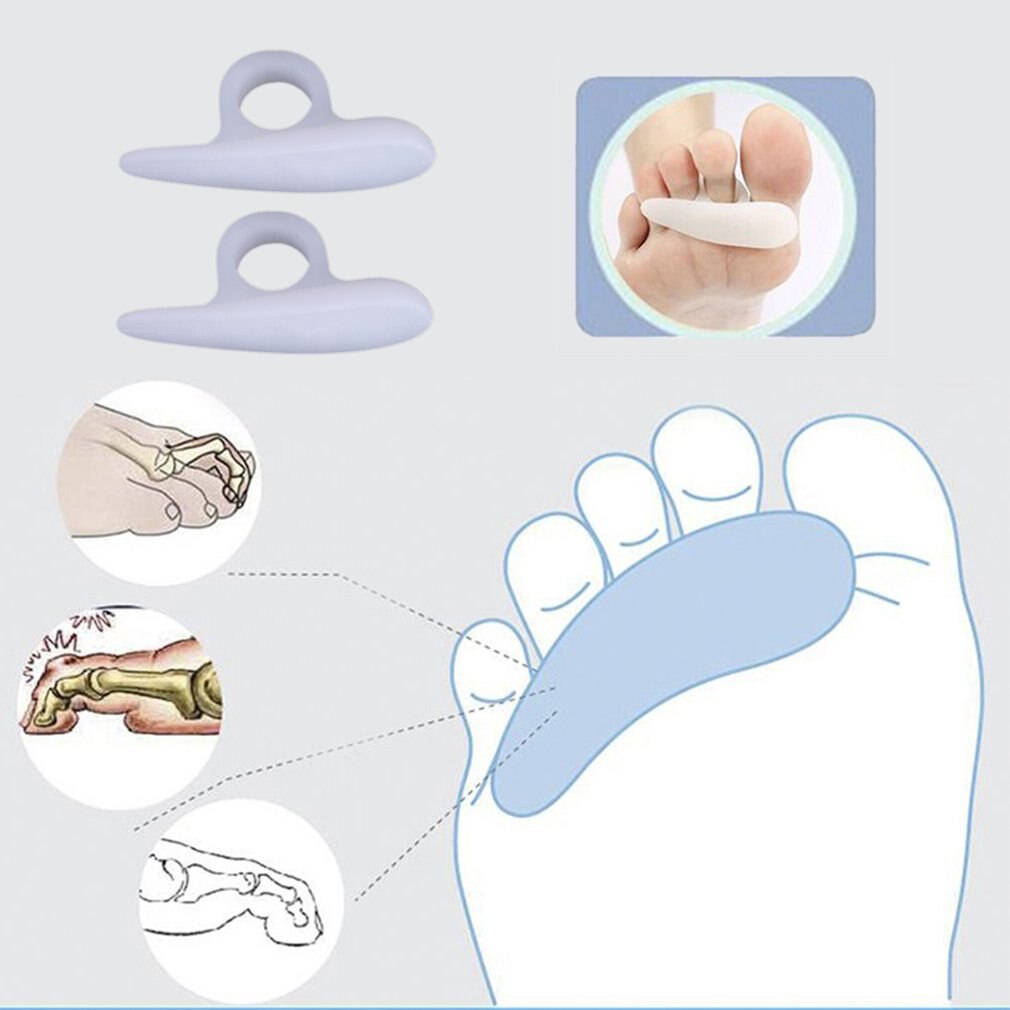 Single Hole Hallux Valgus Foot Pain Relief Silicon Toe Separator Toe Pad Cramp Hammer Toe Orthotics Toe Separator