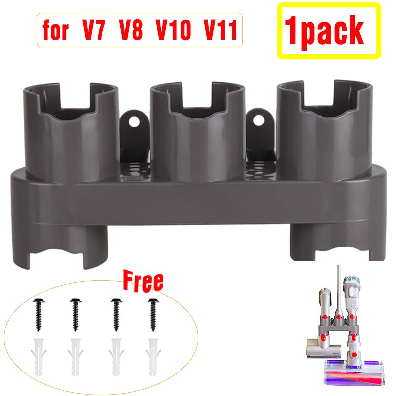 Børstemonteringsholder organiseringssæt kompatibel med dyson  v10 v8 v7 v11 absolut ledningsfri dyretrigger motorhoved: 1 stk