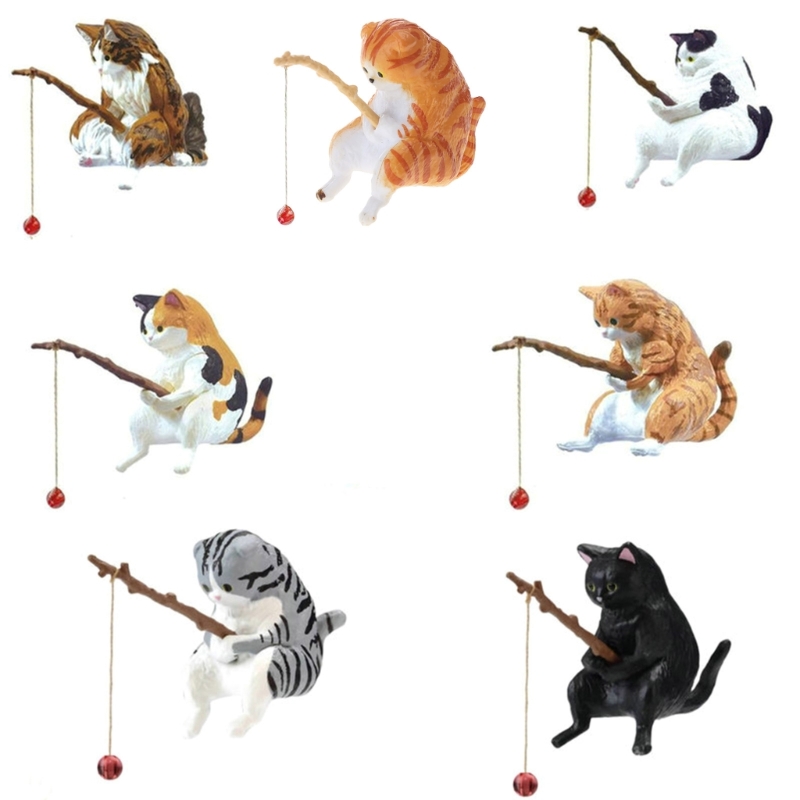 Vissen Kat Ornamenten Aquarium Landschapsarchitectuur Aquarium Decoratie Mini Kat Standbeeld Aquarium Accessoires Huishoudelijke Benodigdheden