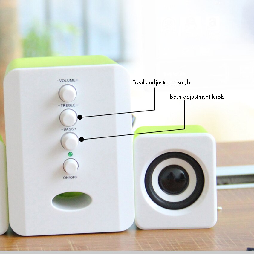 USB Subwoofer Speaker System, Wired Computer Speakers Great for Music, Movies, Gaming, and Multimedia Computer Laptops