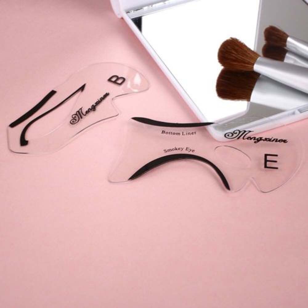 Reusable Eyebrow Template Stencil Tool Makeup Eye Brow Template Shaper Make Up Tool Eye Brow Guide Template DIY