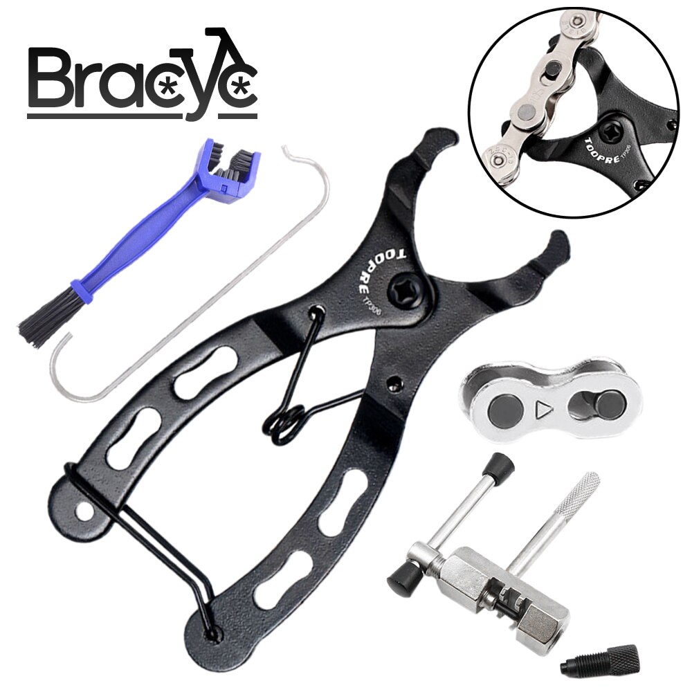 Mini Bike Chain Tang Quick Link Reparatie Tool Mtb Road Fiets Ketting Klem Snelkoppeling Knop Mount Magie Gesp tool Kit