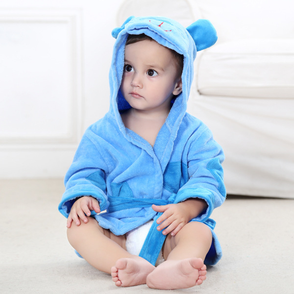 bébé peignoirs 0-1 ans dinosaure -né bébé filles vêtements sommeil robes à capuche éléphant roupa de banho bebe recen nacido: blue dog / 9M