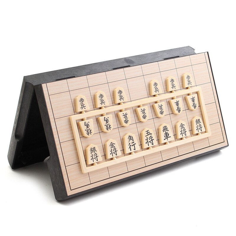 Magnetic Folding Shogi Set Foldable Boxed Portable Japanese Chess Game Sho-gi Exercise logical thinking 25*25*2 cm