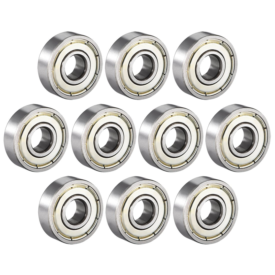 10 Uds rodamiento 603 604 605 606 607 608 609 623 624 625 626 627 628zz 2Z 2RS sello de Metal rodamientos rígidos de bolas de