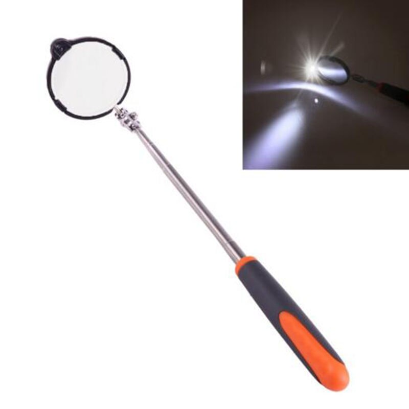 Miroir d'inspection télescopique 760mm, 1 pièce, réparation réglable, châssis de véhicule, 82mm