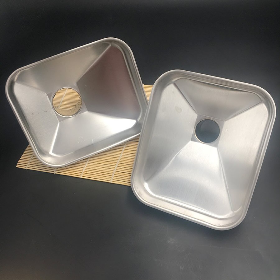 Funnel Rectangle Wide-bore Funnel 304 Stainless Steel Household Grain Food Wine Funnel 20cm 17cm