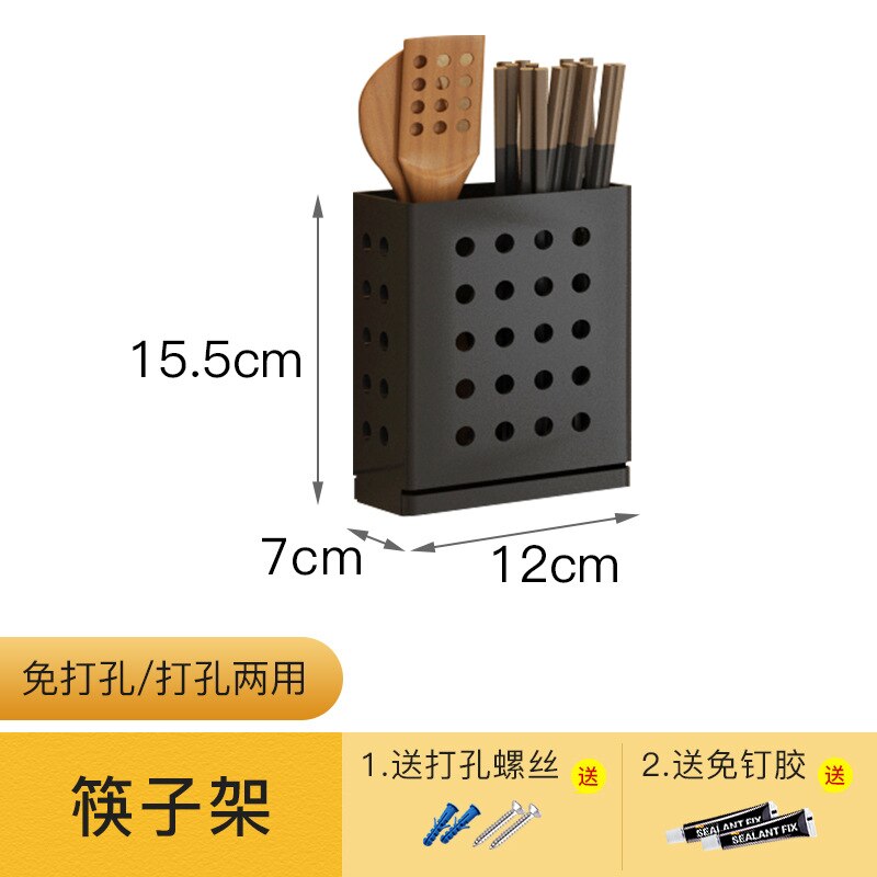 Prateleira de cozinha de aço inoxidável preto fixado na parede punch-livre tigelas titular pratos pote capa tempero armazenamento rack de suspensão prateleira: tableware rack