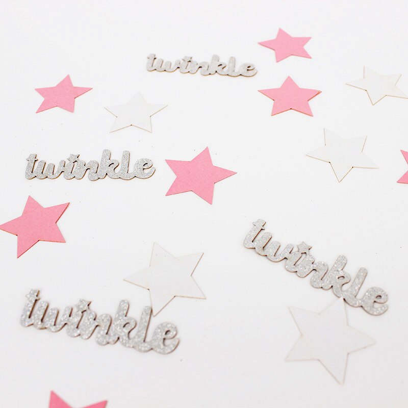 100 stuks roze gouden twinkle star papier confetti babyshower geslacht onthullen snoep gunst doos diy benodigdheden verjaardagsfeest tafeldecoratie: 06