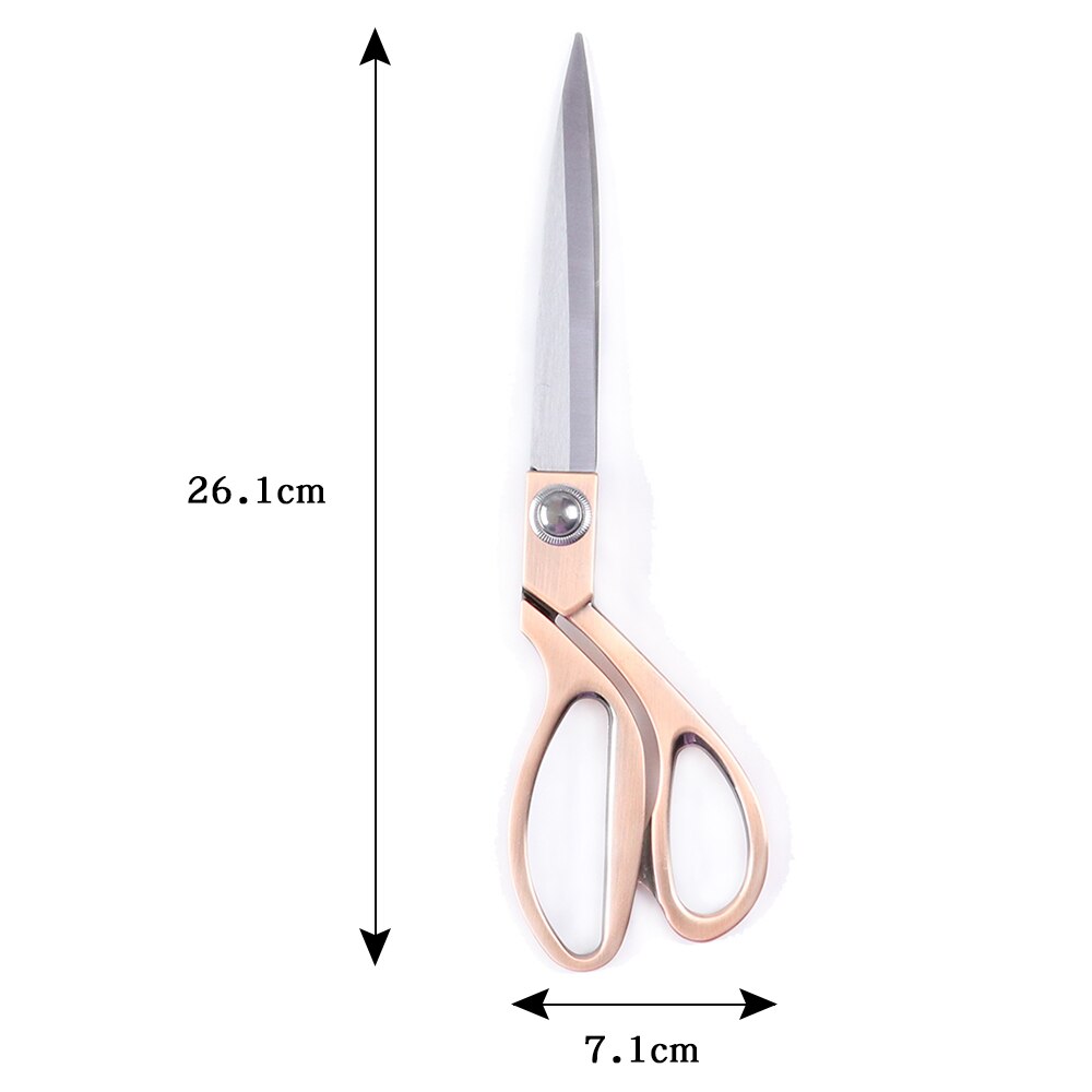 Tijeras grandes de corte para costura, Material de acero inoxidable, manualidades DIY, tijeras de corte de tela para Sastre/hogar/tela/Tijeras de papel: 26.1cm