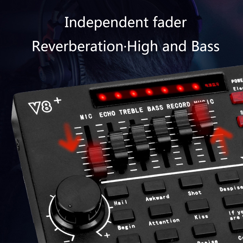 Collegare con Smartphone Console di missaggio scheda audio Mixer esterno USB 101A