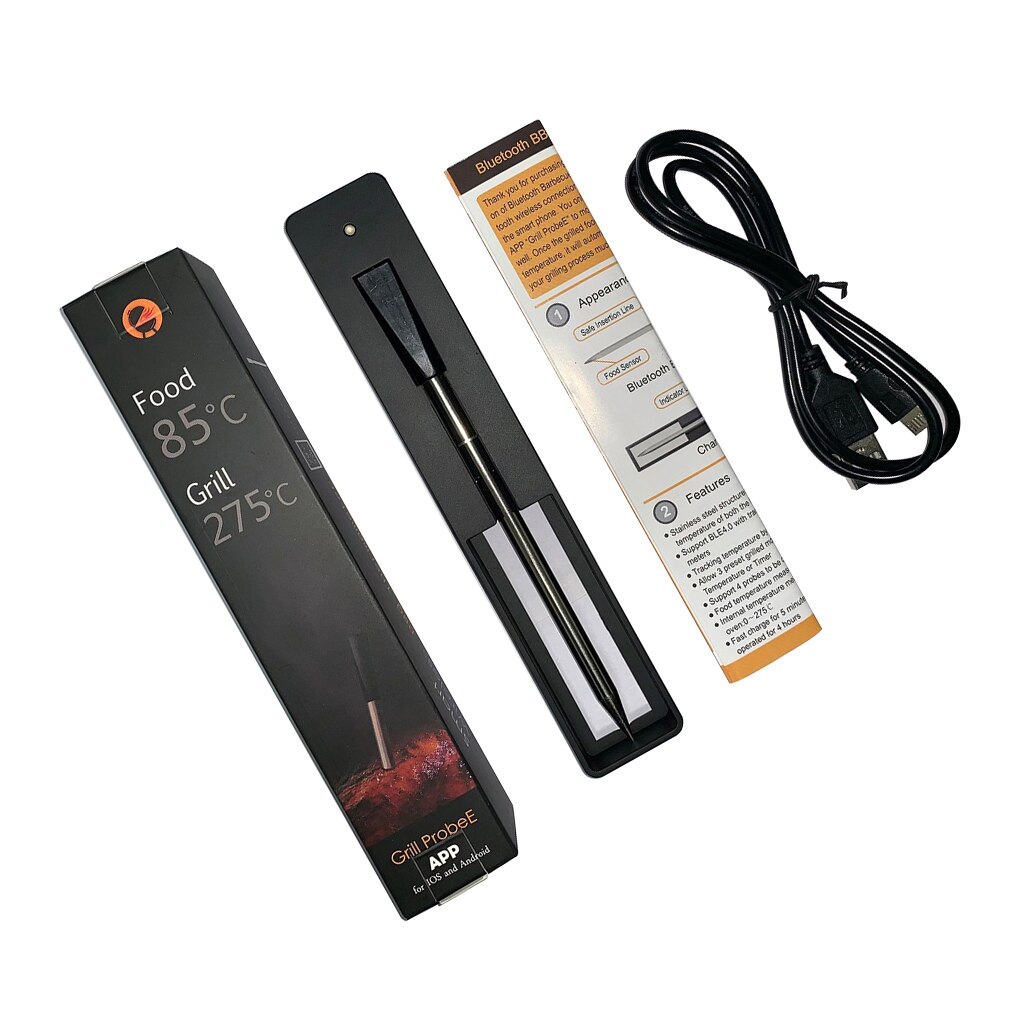 Koken Thermometer Bbq Steak Draadloze Temperatuur Meter Vlees Kip Koken Bluetooth Thermometer Bluetooth Barbecue
