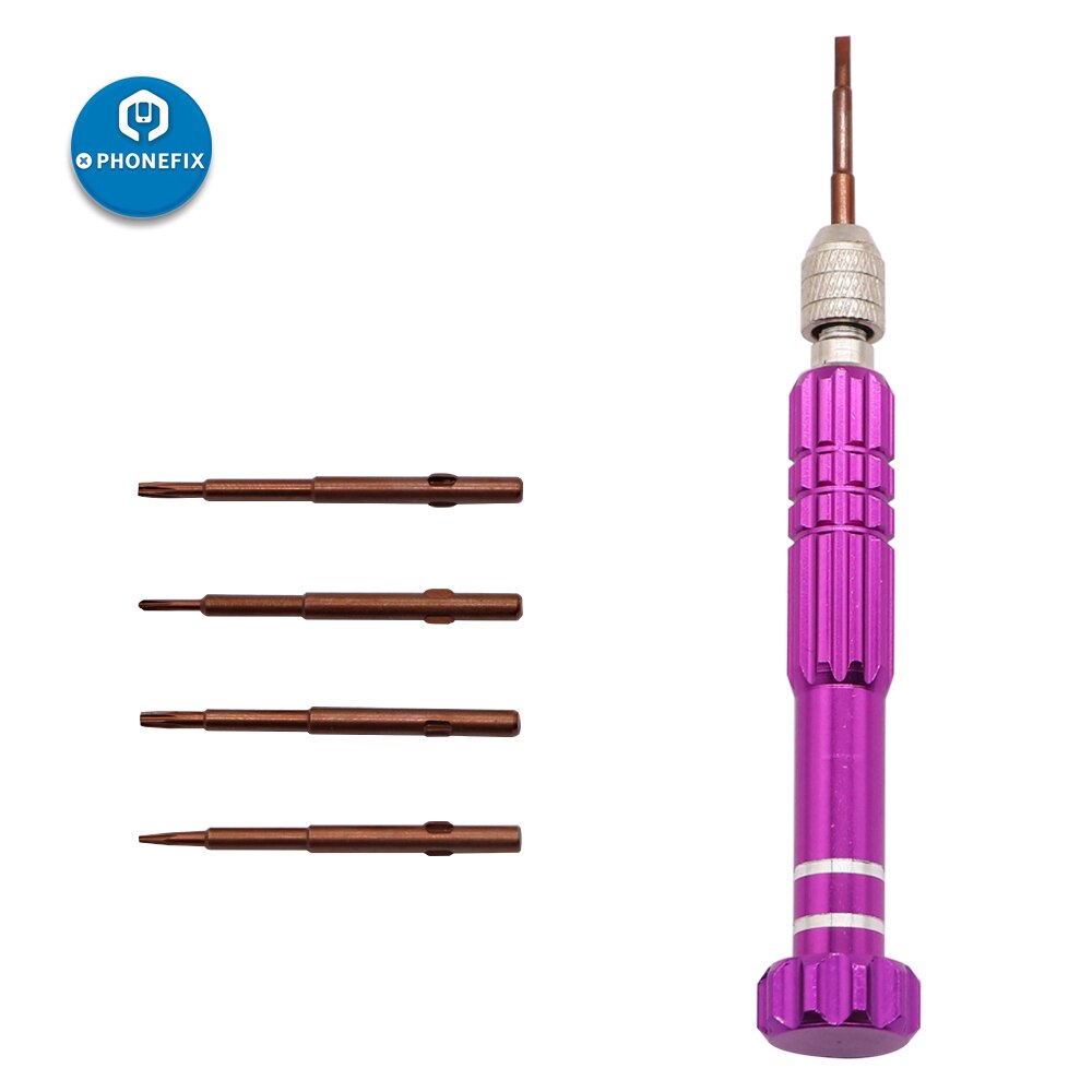 Juego de destornilladores de precisión 5 en 1, herramientas de apertura, destornillador Torx Phillips tipo Y para reparación de iPhone, apertura de pantalla móvil