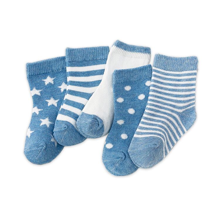 Calcetines suaves y transpirables para niños, medias de tubo medio, para el suelo, de verano, baratos, 5 par/lote