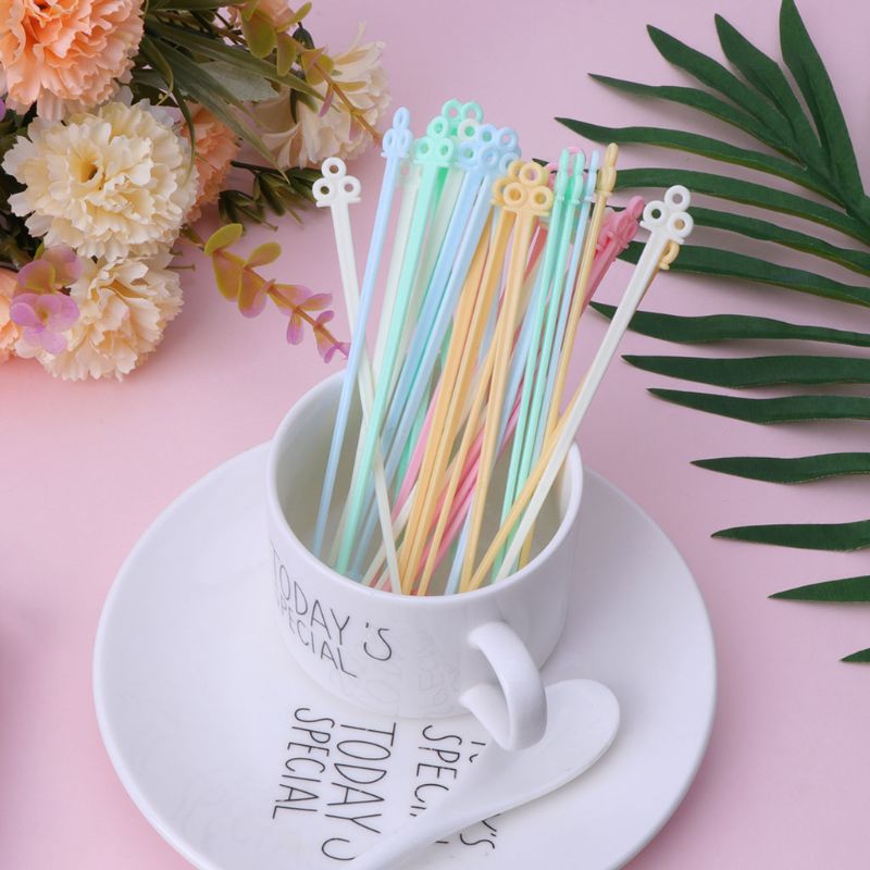 30 stücke Mischen Stange Löffel Epoxid Harz Werkzeuge Stock Kunststoff Muddler DIY Schmuck Machen