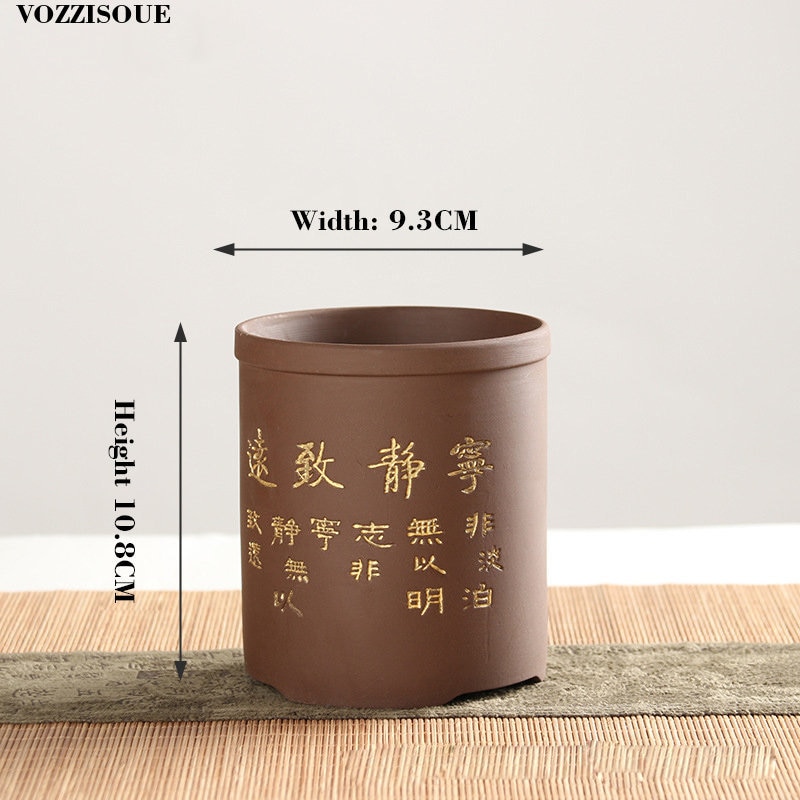 Håndlavet indendørs plante bonsai saftige keramiske potter kinesisk vase terra cotta potter keramik blomsterpotter dekorative potteblomster