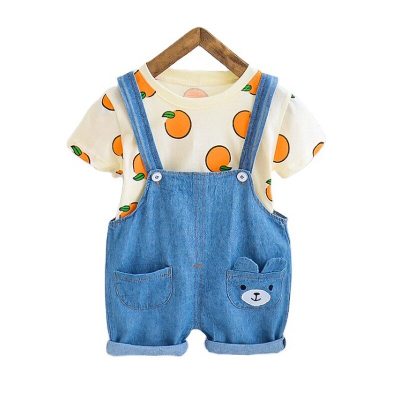 Zomer Kinderen Mode Kleding Baby Jongens Meisjes Cartoon T-shirt Shorts 2 Stks/sets Kids Baby Kleding Peuter Casual Sportswear