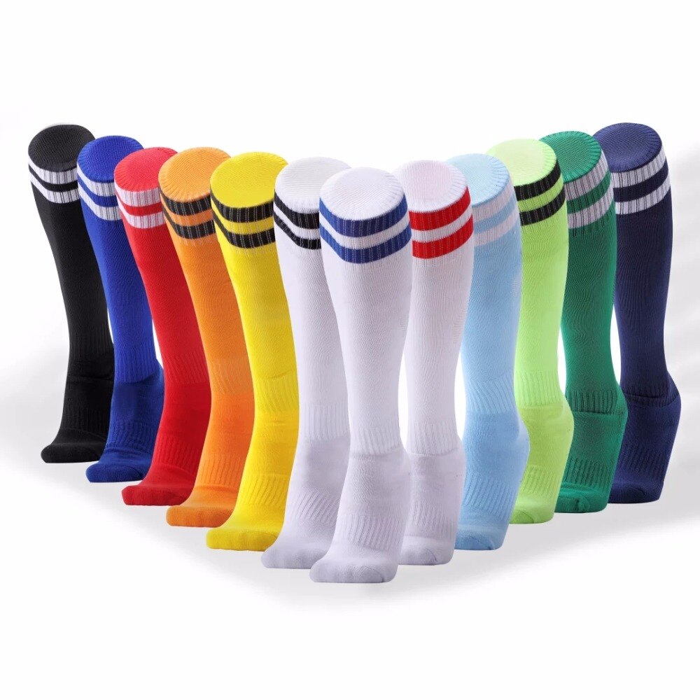 Kinder Erwachsene Fußball Socken Jungen Fußball kinder Oben Knie Plain Socken Lange Fußball Strümpfe Männer Über Knie Hohe Socken baseball