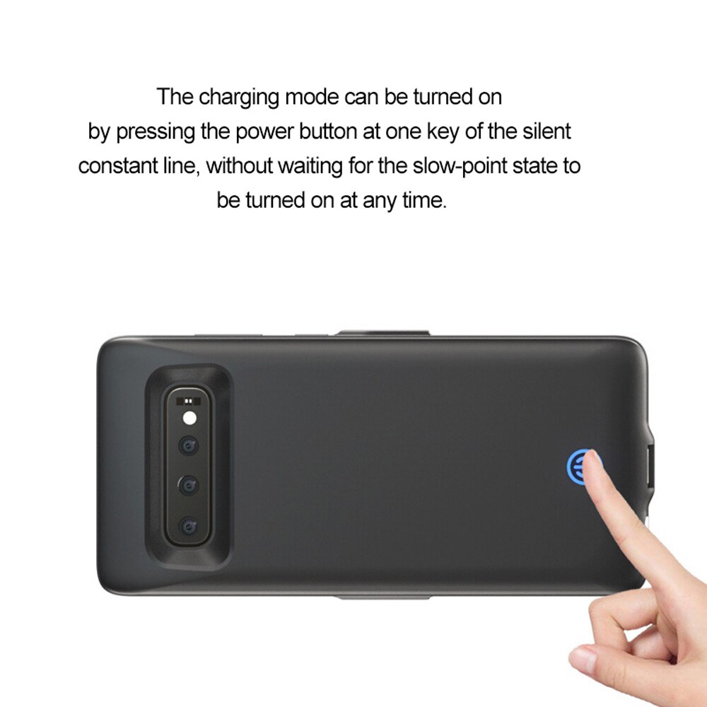 7000mah Batteria di Caso Del Caricabatteria per Samsung Galaxy S10 S10e Caricatore di cassa di batteria per Samsung S10 Più Indietro Clip Veloce del telefono mobile