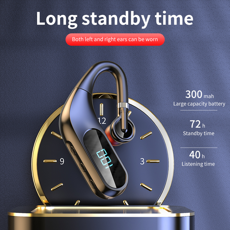 KJ10 wireless 5.0 Bluetooth noise cancellation headset with display technology full Bluetooth headset audiophile headphones