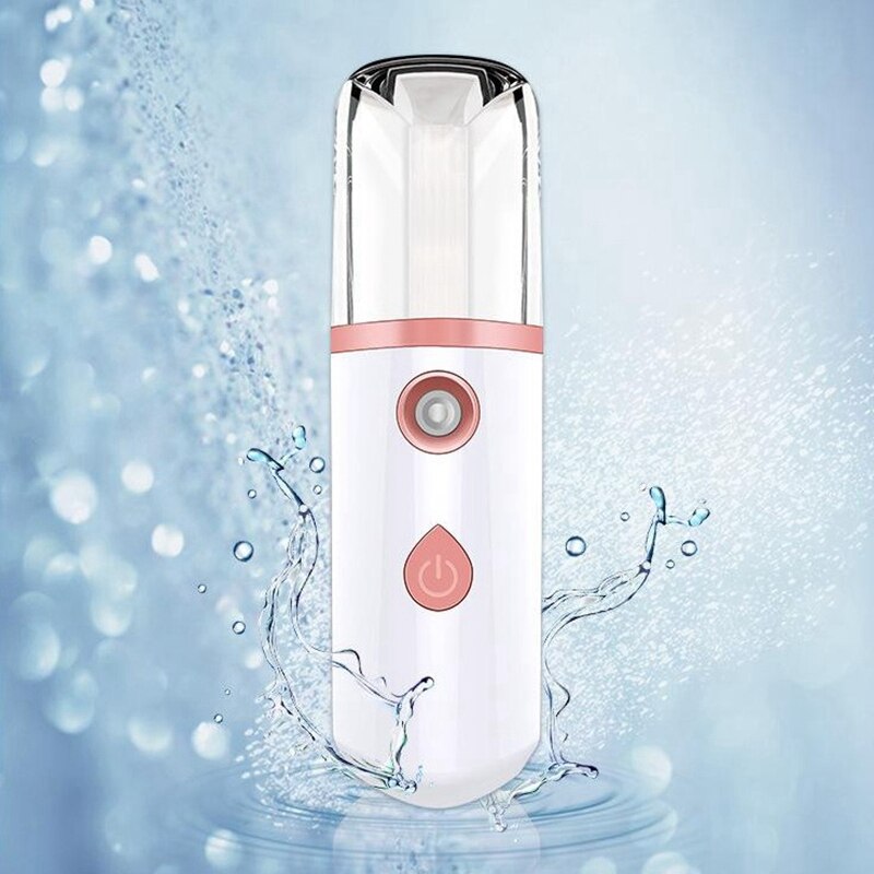 Mini Portable Humidifier Facial Vaporizer Sprayer,USB Chargeable Face Moisturizer Humidifier Anti-Aging Beauty Tools