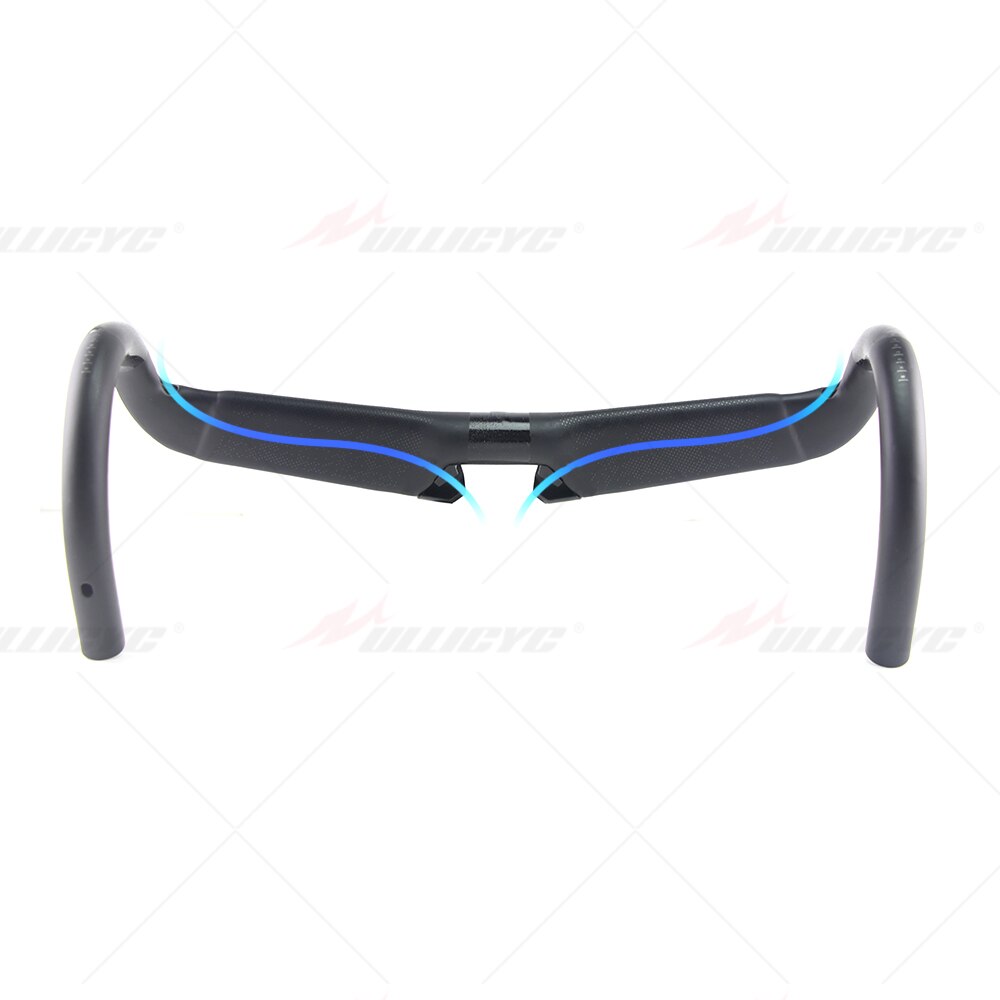 S-W Aerofly II Carbon Road Handlebar Matte Bar 31.8*380/400/420/440mm With VG Alloy Stem 90/100/110mm