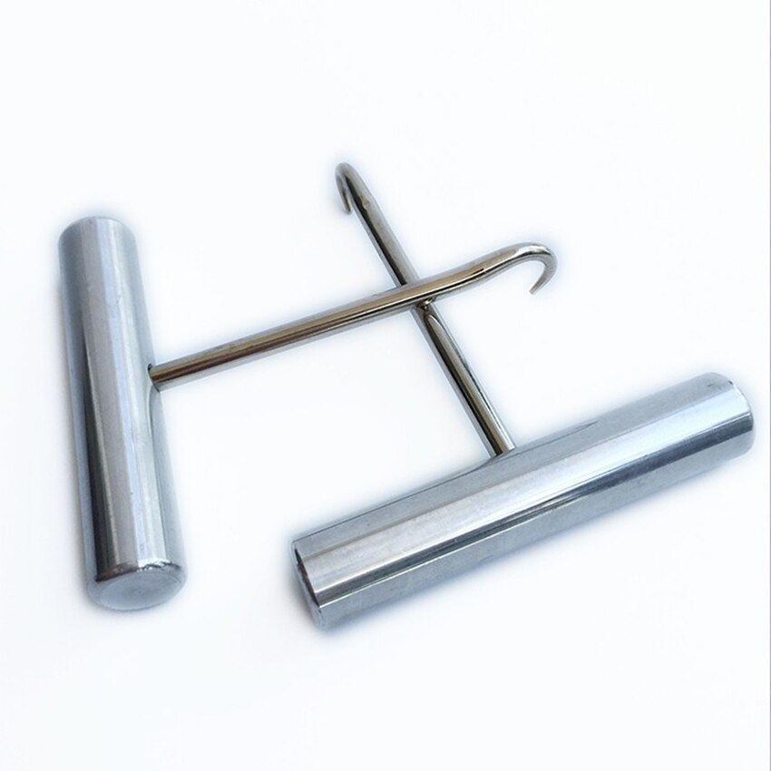 Gancho de atado de raqueta de acero inoxidable, punzón para raqueta de bádminton, tenis, herramientas de atado para raquetas de tenis/Bádminton