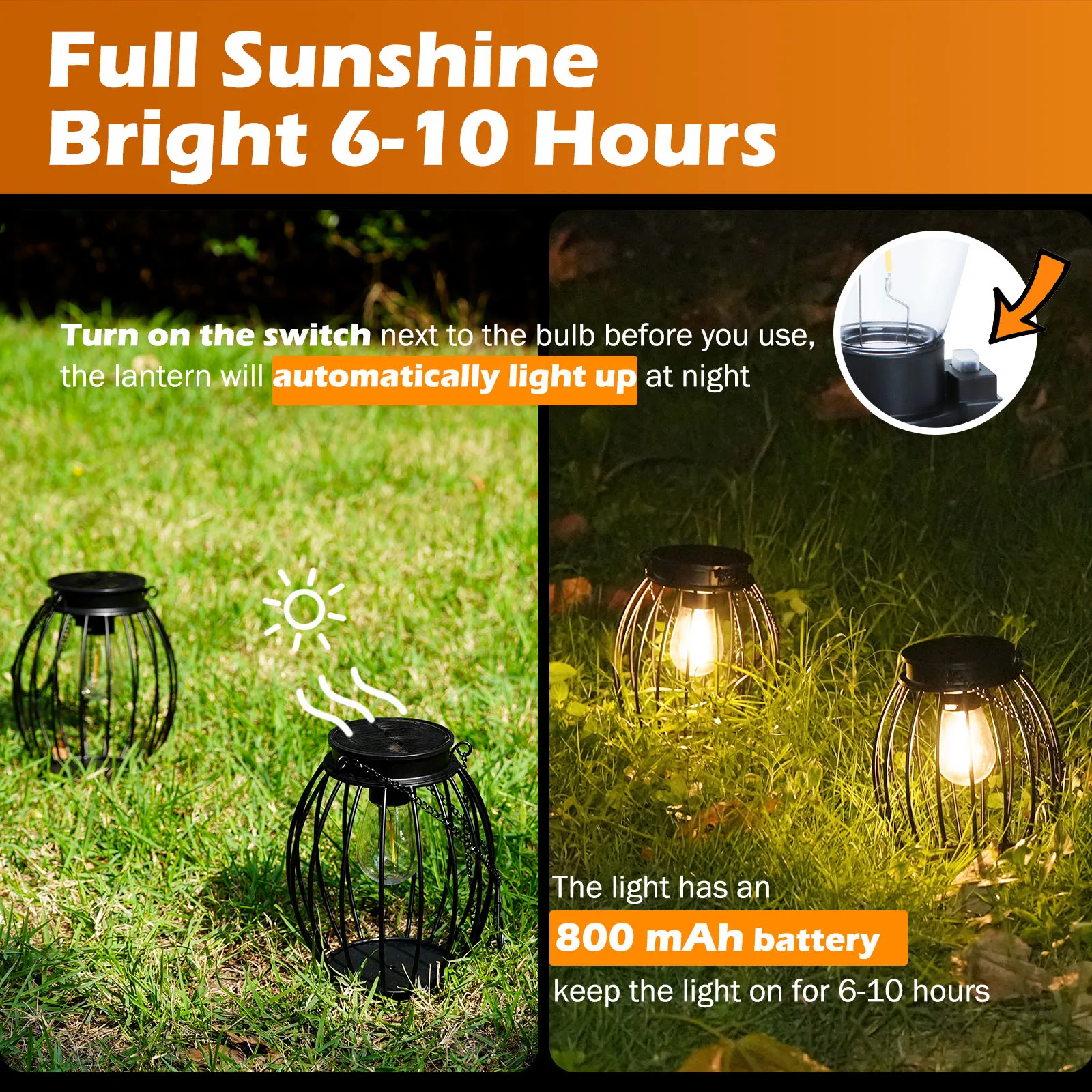 Led Solar Light LED-lamp Waterdichte warme lamp Wandlampen voor buiten Tuin Outdoor Decor Nachtlampje Solar Lampverlichting