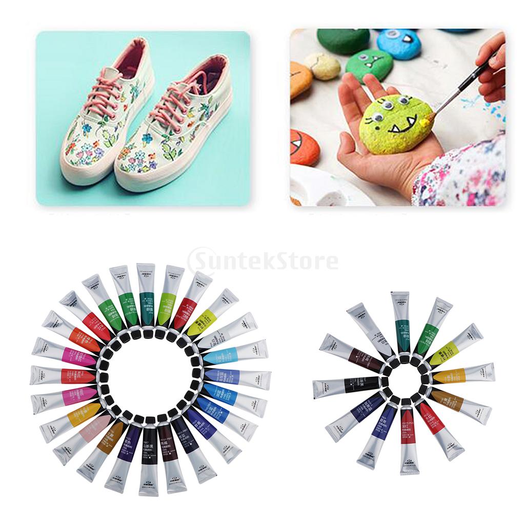 12/24x Waterproof ACRYLIC PAINT Set Artist Kids Painting