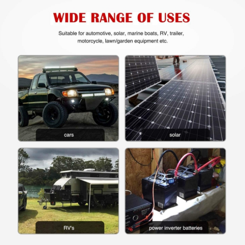 For 2AWG Energy Vehicle Battery Connection Cable Battery Extension Cable Power Inverter Cable Solar Accessories